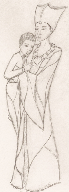 Young Blaise and his Mother.